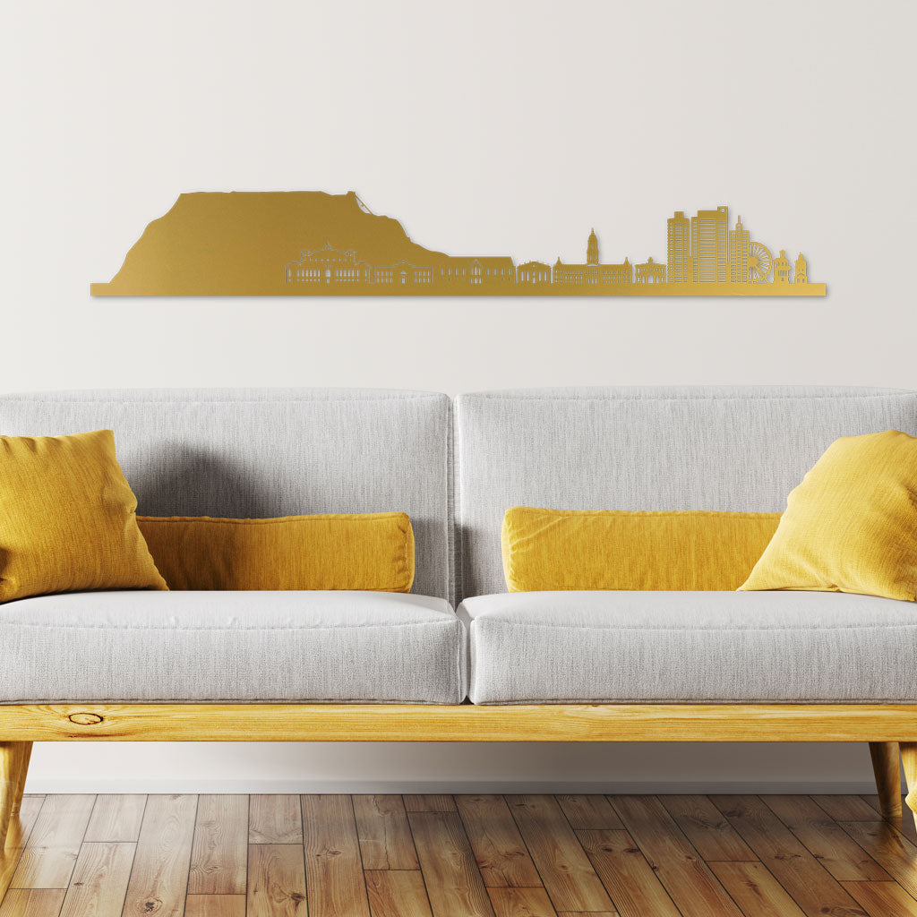 Skyline, Laser-cut in Acrylic, on a White Background