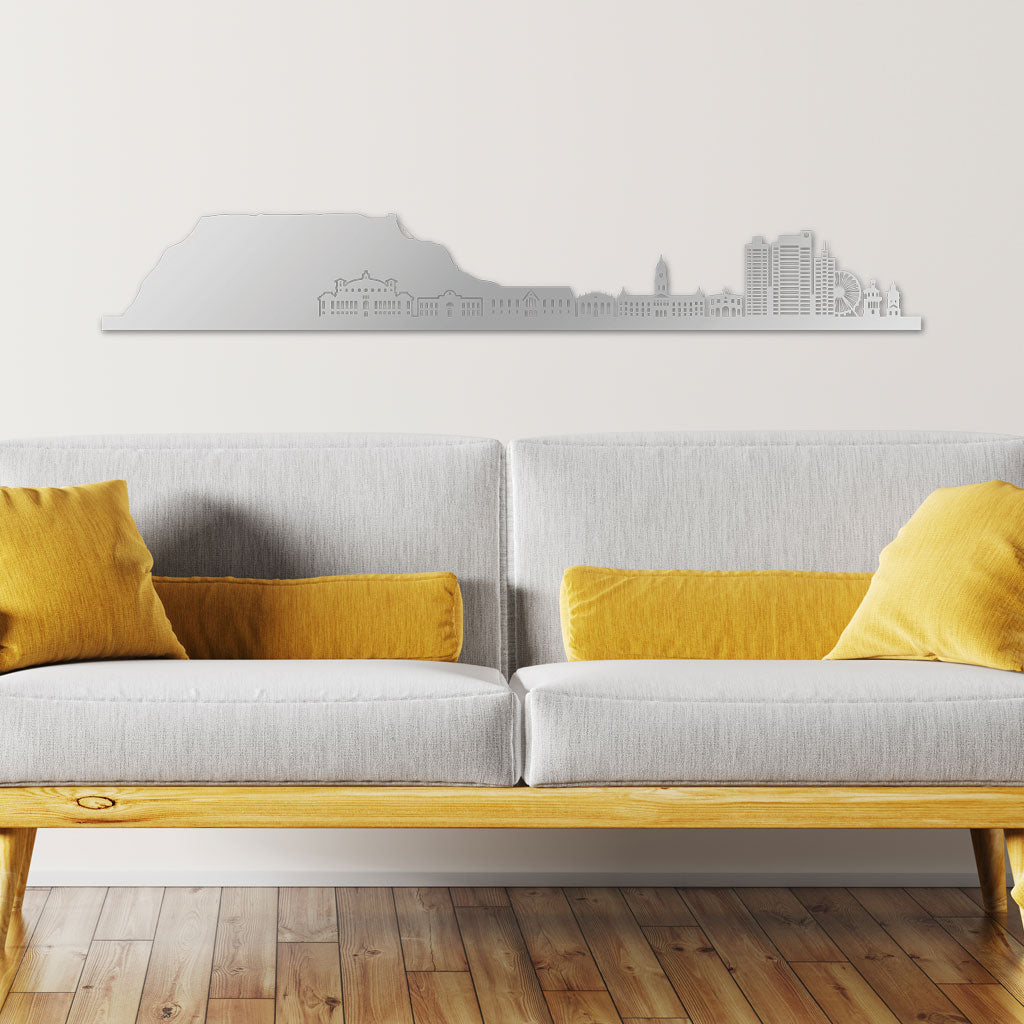Skyline, Laser-cut in Acrylic, on a White Background