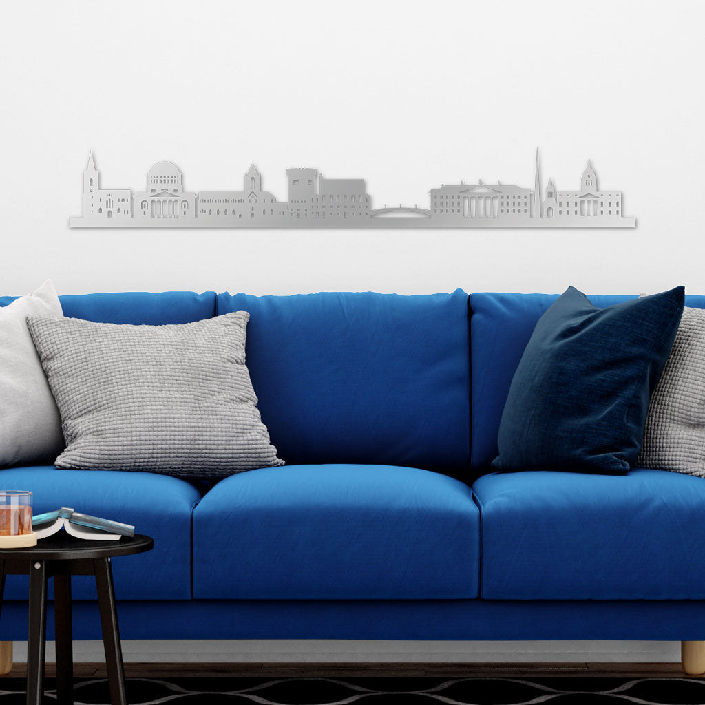 Skyline, Laser-cut in Acrylic, on a White Background