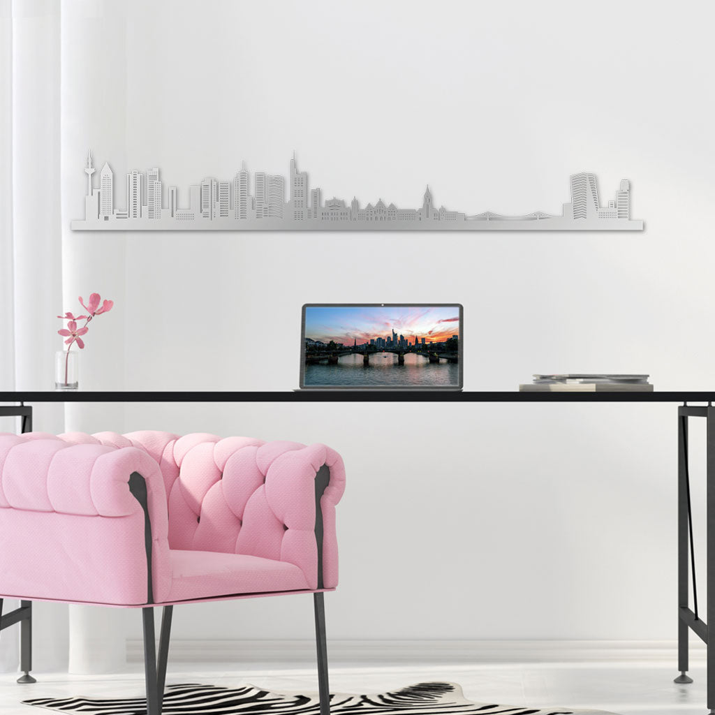 Skyline, Laser-cut in Acrylic, on a White Background