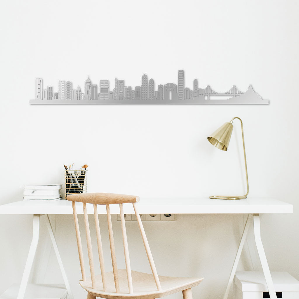Skyline, Laser-cut in Acrylic, on a White Background
