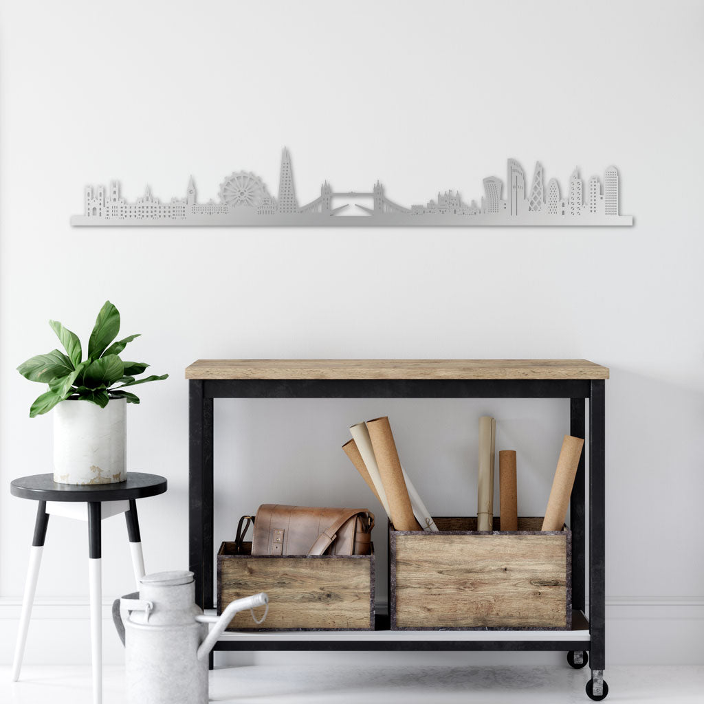 Skyline, Laser-cut in Acrylic, on a White Background