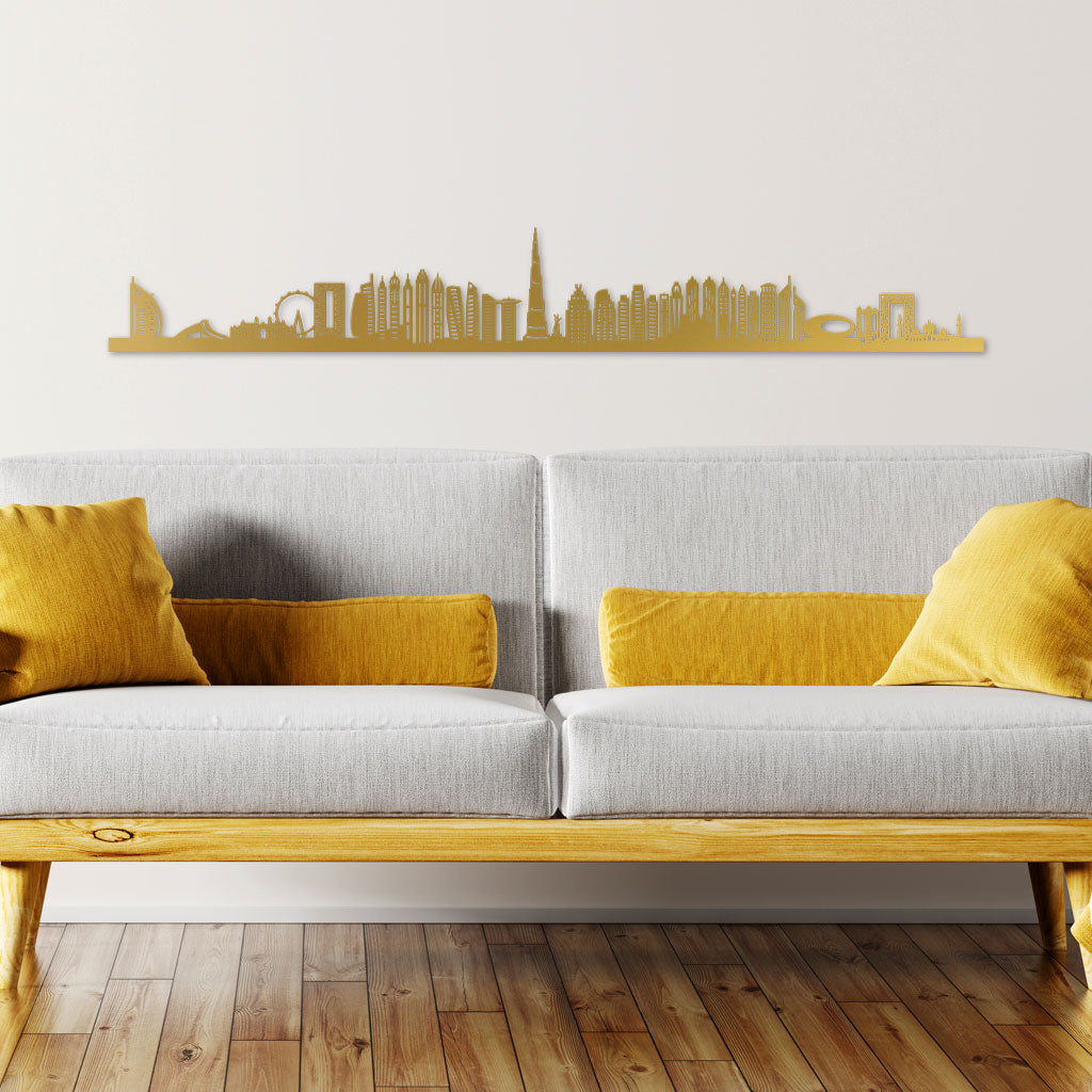  Skyline, Laser-cut in  Acrylic, on a White Background