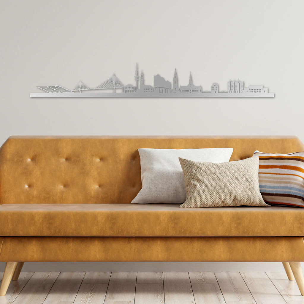  Skyline, Laser-cut in  Acrylic, on a White Background
