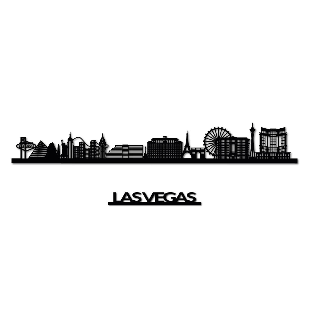 Las Vegas City Skyline Wall Decal Vinyl Sticker City Las Vegas 