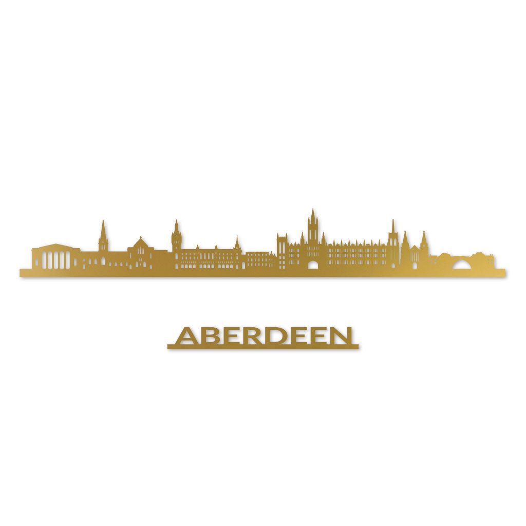 Aberdeen - Siluet City Silhouettes SkylineSGDABDSGDABDSmall - 23.6 in - 60 cmGoldNo, thank you