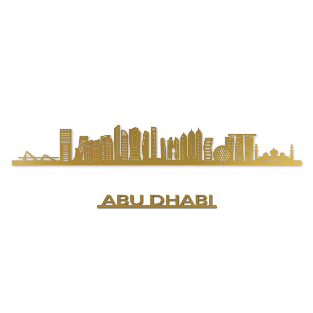 Abu Dhabi - Siluet City Silhouettes SkylineMGDABUMGDABUMedium - 35.4 in - 90 cmGoldNo, thank you