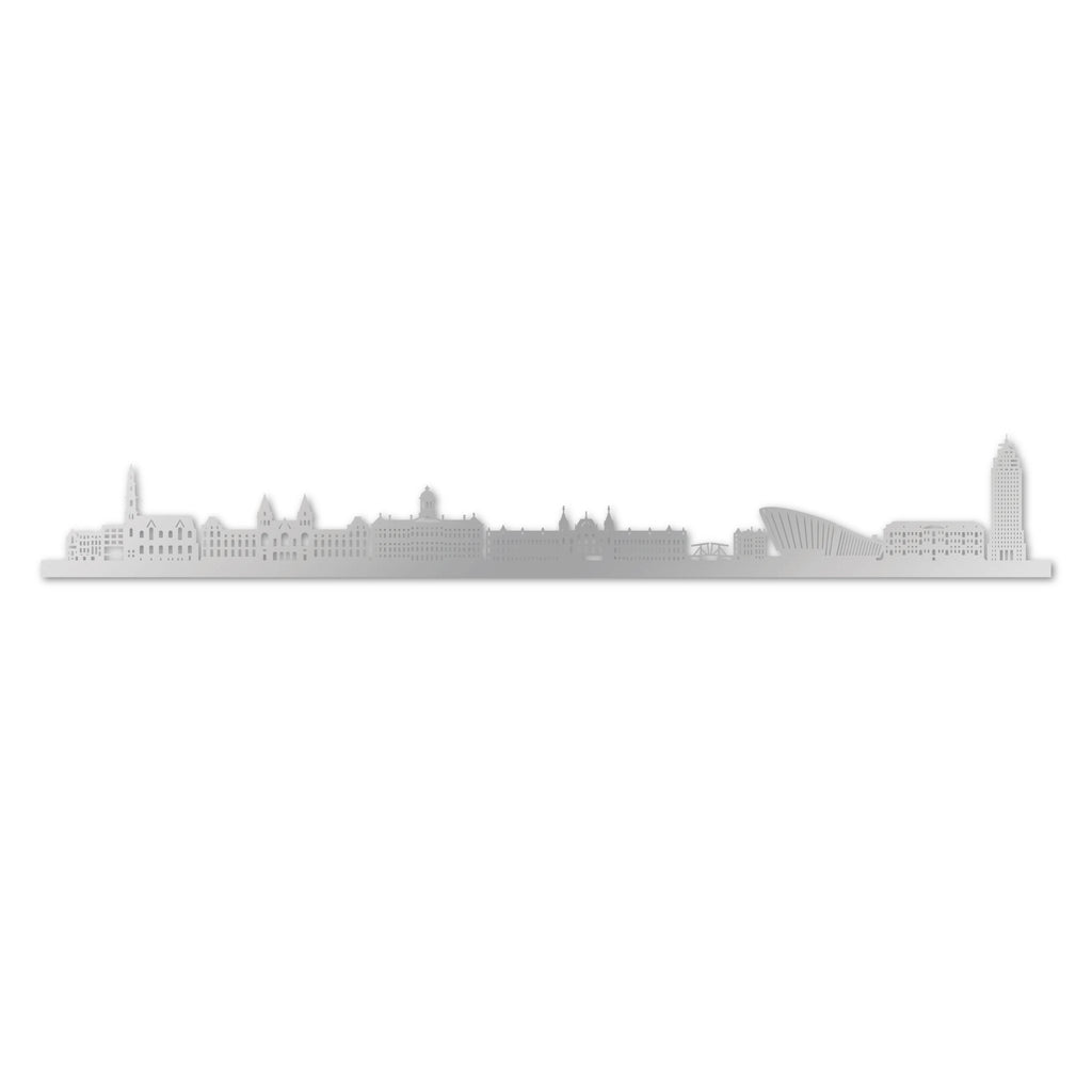 Amsterdam - Siluet City Silhouettes SkylineSSLAMSSSLAMSSmall - 23.6 in - 60 cmSilverNo, thank you