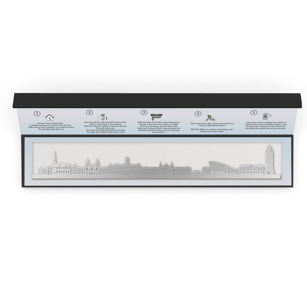 Amsterdam - Siluet City Silhouettes SkylineSSLAMS - YSSLAMS - YSmall - 23.6 in - 60 cmSilverYes, please