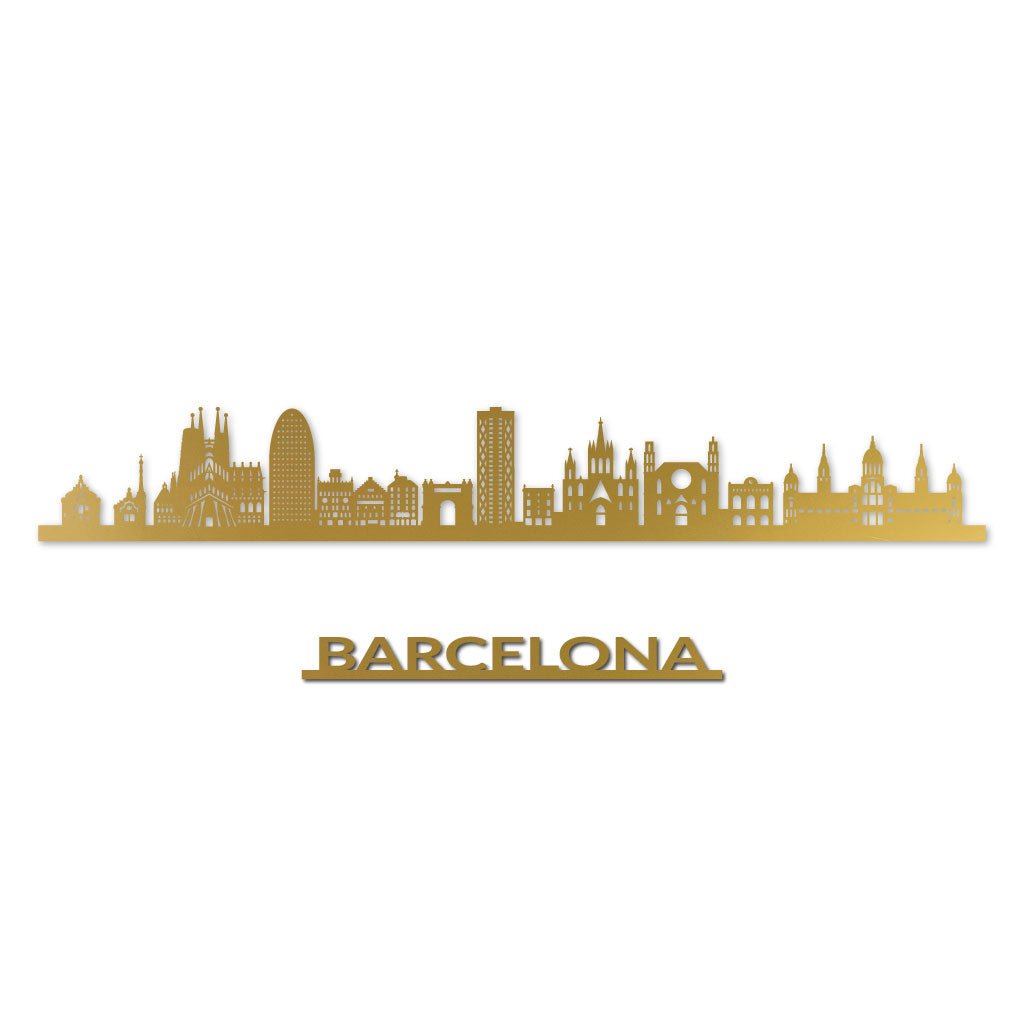 Barcelona - Siluet City Silhouettes SkylineSGDBCN - YSGDBCN - YSmall - 23.6 in - 60 cmGoldYes, please