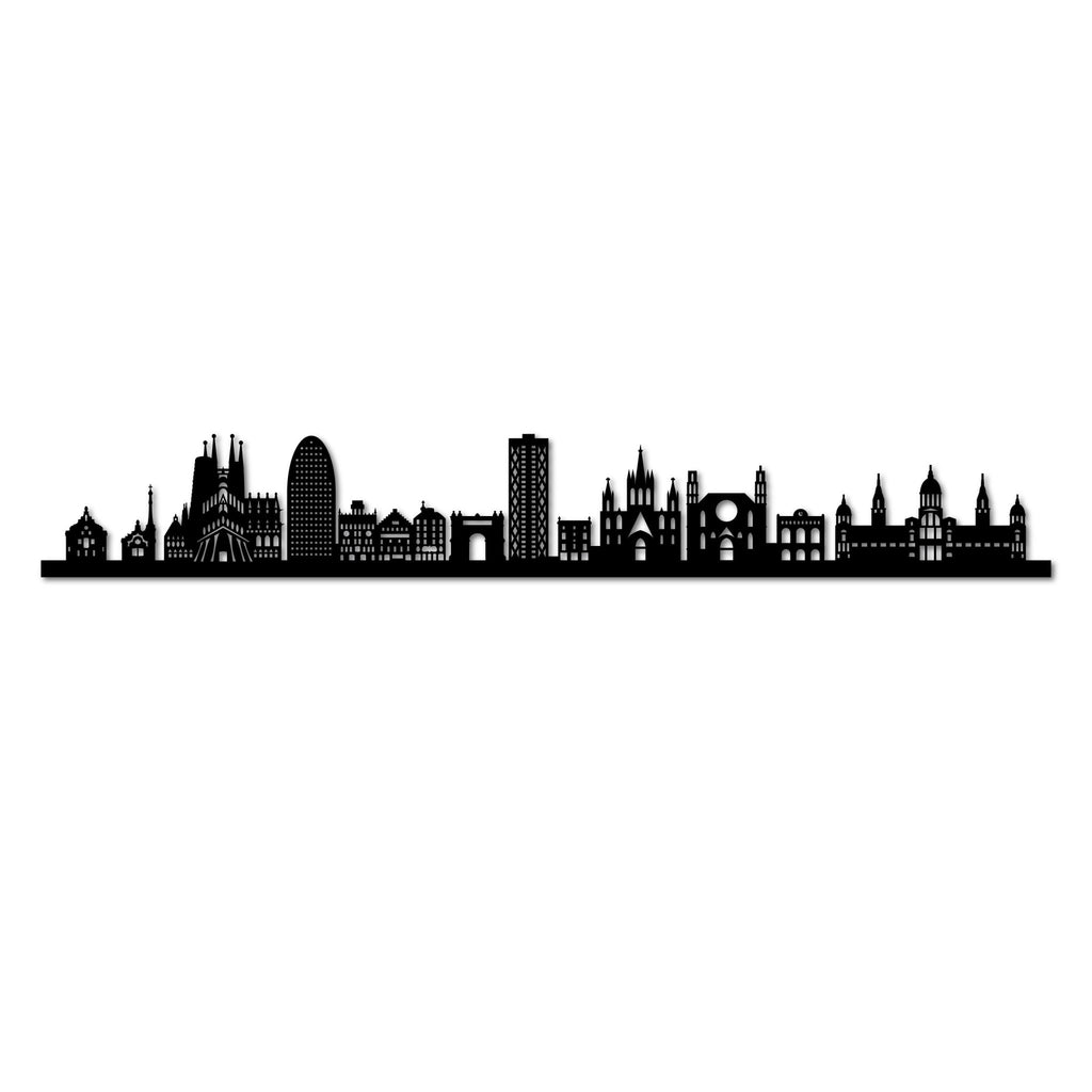 Barcelona - Siluet City Silhouettes SkylineSMBBCNSMBBCNSmall - 23.6 in - 60 cmBlackNo, thank you