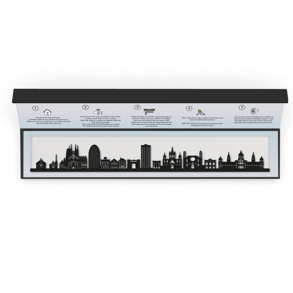 Barcelona - Siluet City Silhouettes SkylineSMBBCN - YSMBBCN - YSmall - 23.6 in - 60 cmBlackYes, please