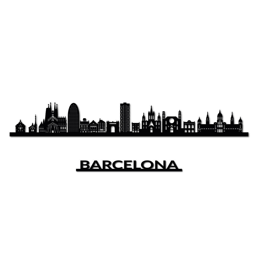 Barcelona - Siluet City Silhouettes SkylineSMBBCN - YSMBBCN - YSmall - 23.6 in - 60 cmBlackYes, please