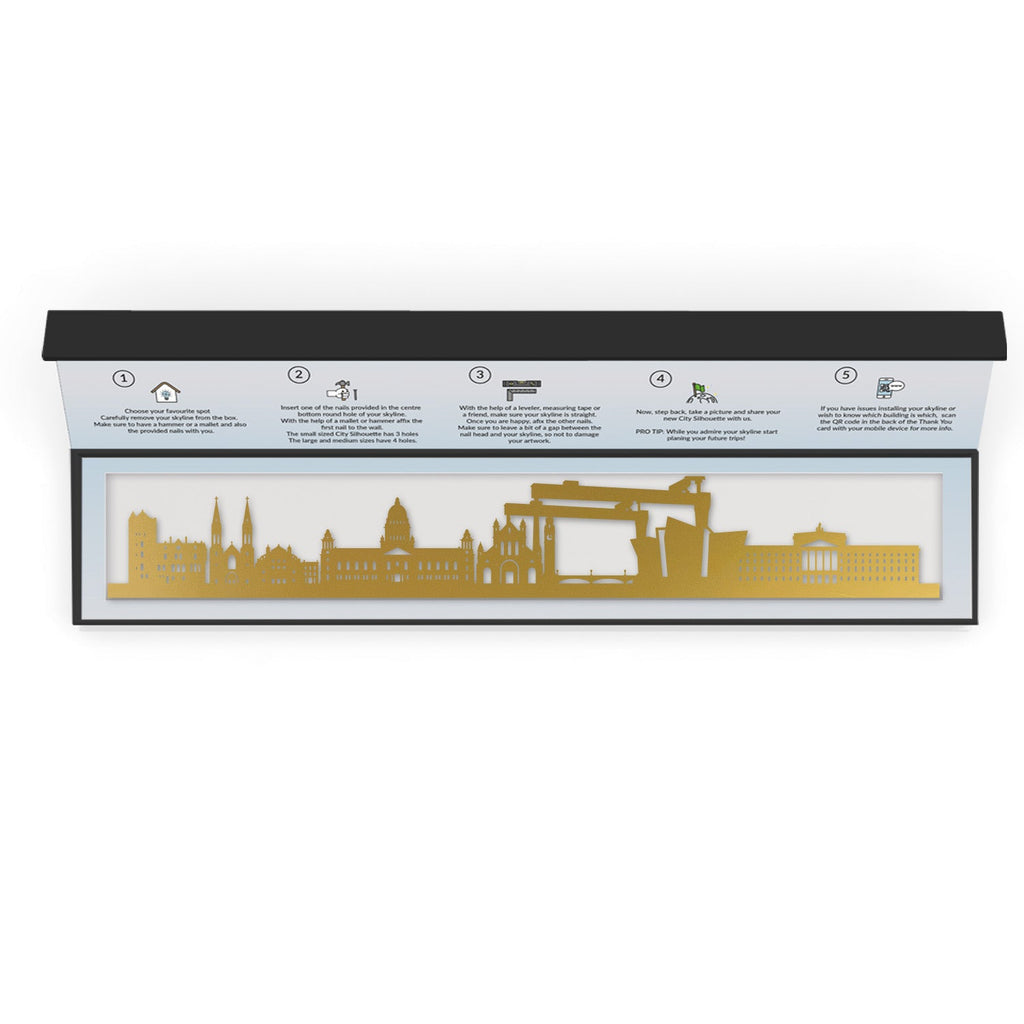 Belfast - Siluet City Silhouettes SkylineSGDBEL - YSGDBEL - YSmall - 23.6 in - 60 cmGoldYes, please