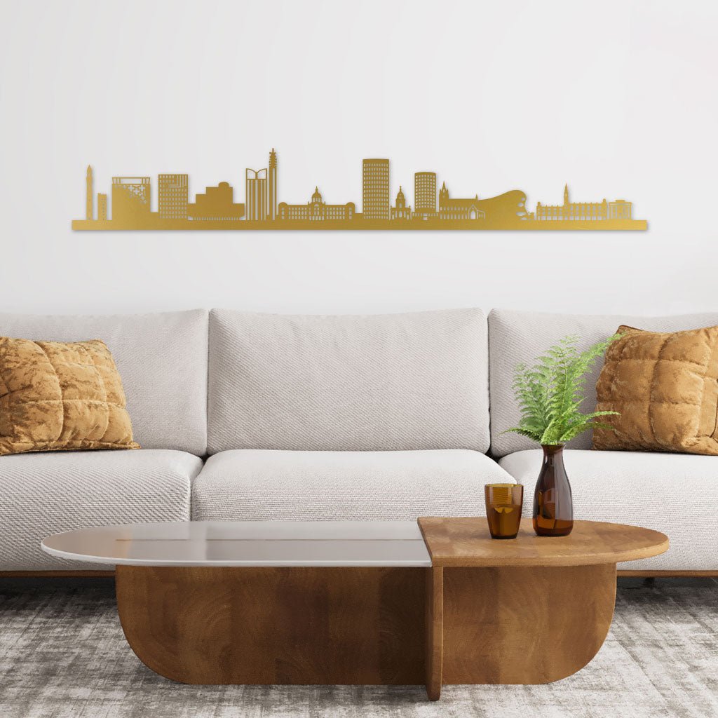 Birmingham - Siluet City Silhouettes SkylineSGDBIRSGDBIRSmall - 23.6 in - 60 cmGoldNo, thank you