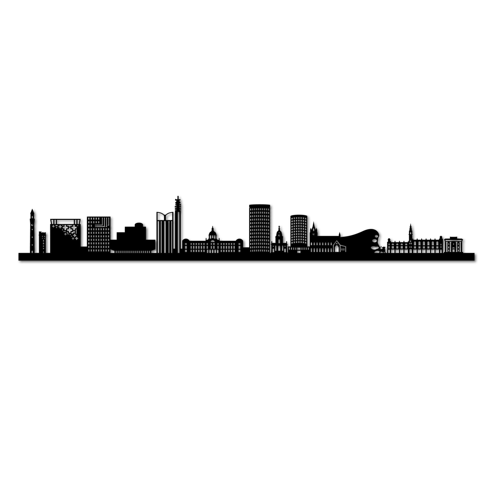 Birmingham - Siluet City Silhouettes SkylineSMBBIRSMBBIRSmall - 23.6 in - 60 cmBlackNo, thank you