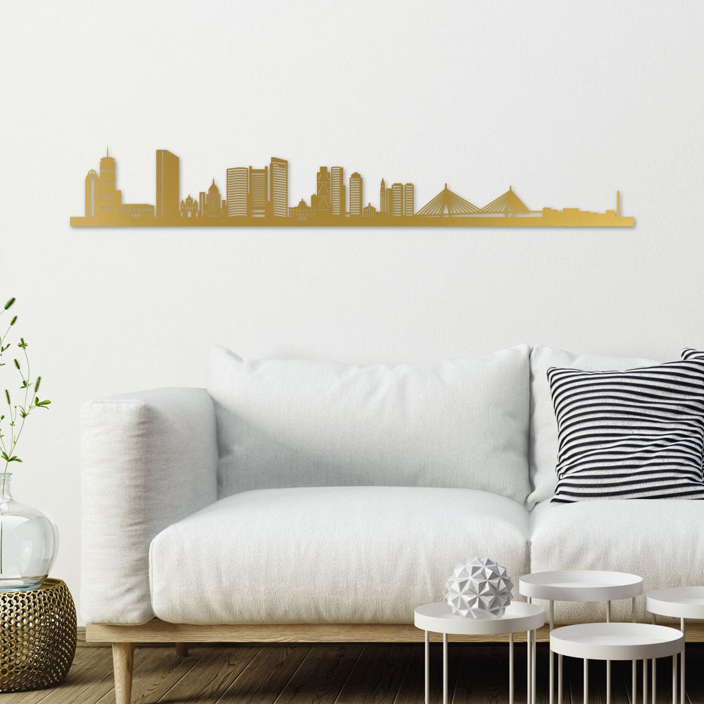 Boston - Siluet City Silhouettes SkylineSGDBOSSGDBOSSmall - 23.6 in - 60 cmGoldNo, thank you