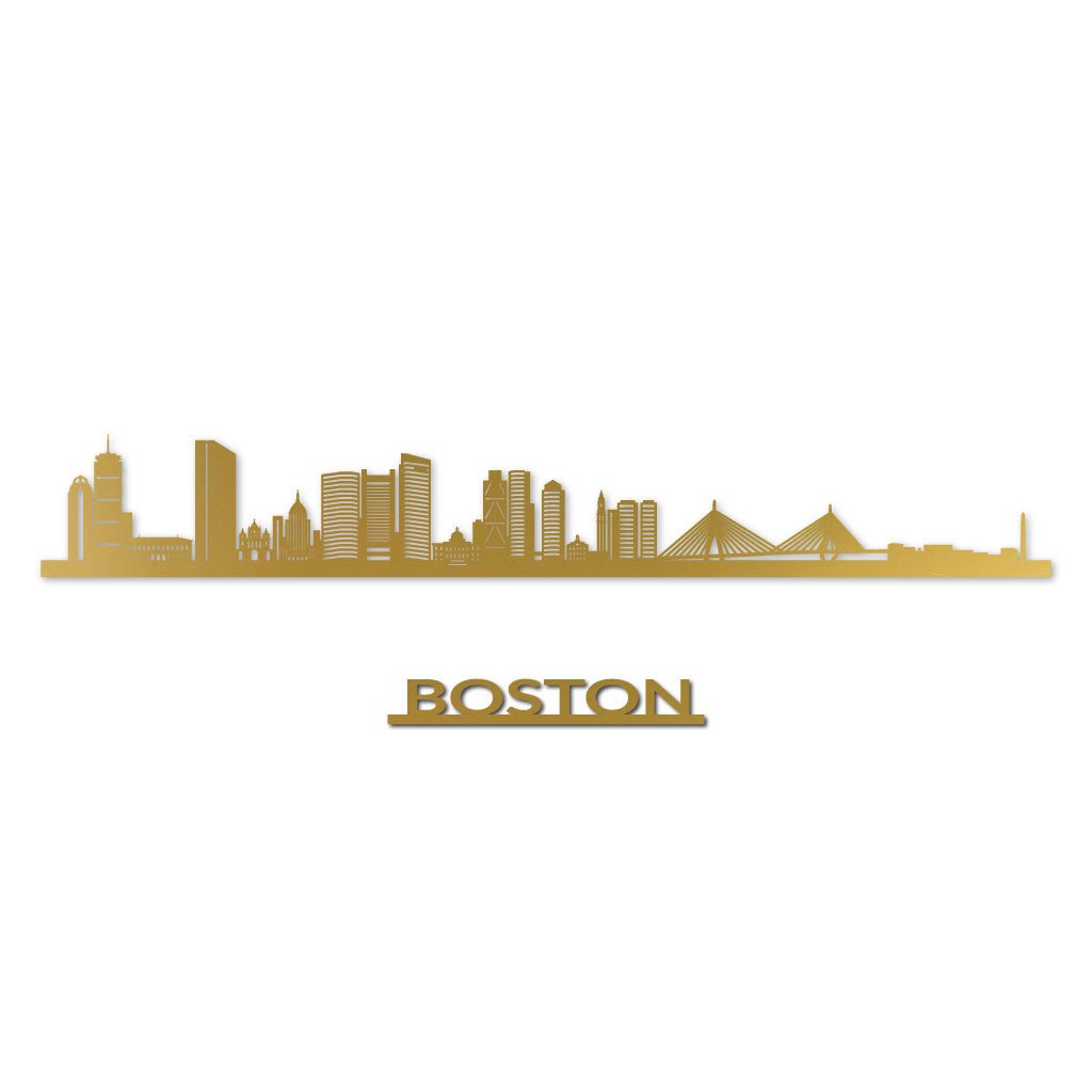 Boston - Siluet City Silhouettes SkylineSGDBOS - YSGDBOS - YSmall - 23.6 in - 60 cmGoldYes, please