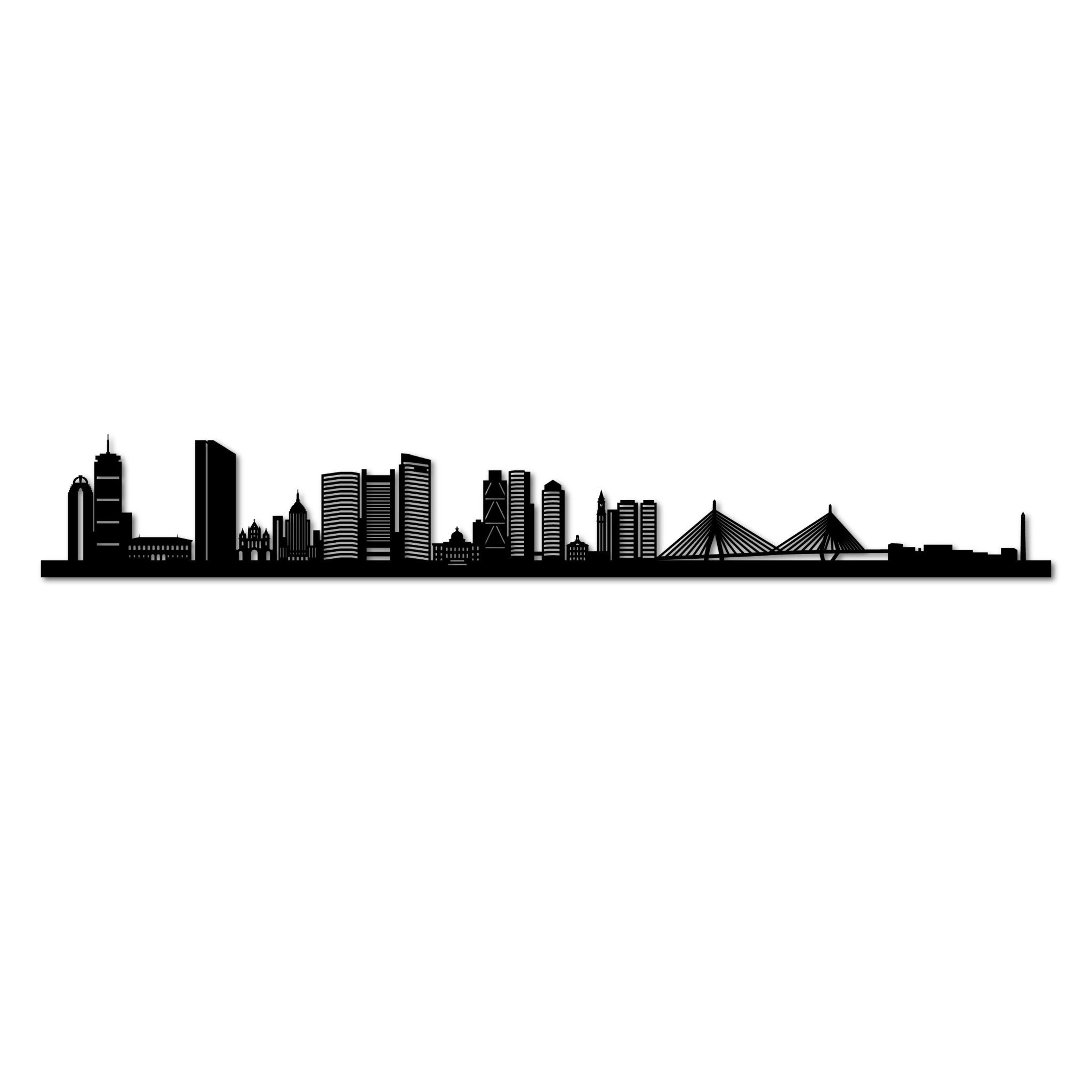 Boston - Siluet City Silhouettes SkylineSMBBOSSMBBOSSmall - 23.6 in - 60 cmBlackNo, thank you