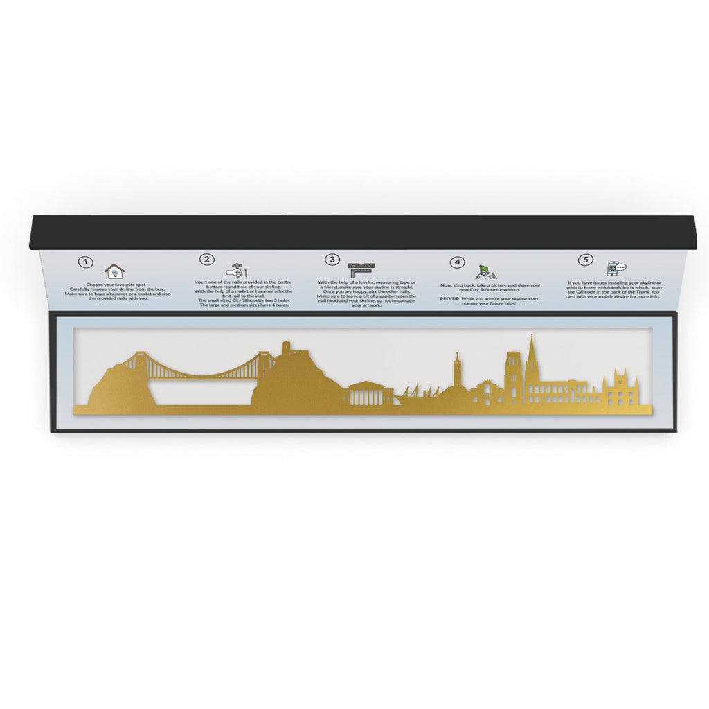 Bristol - Siluet City Silhouettes SkylineSGDBRI - YSGDBRI - YSmall - 23.6 in - 60 cmGoldYes, please