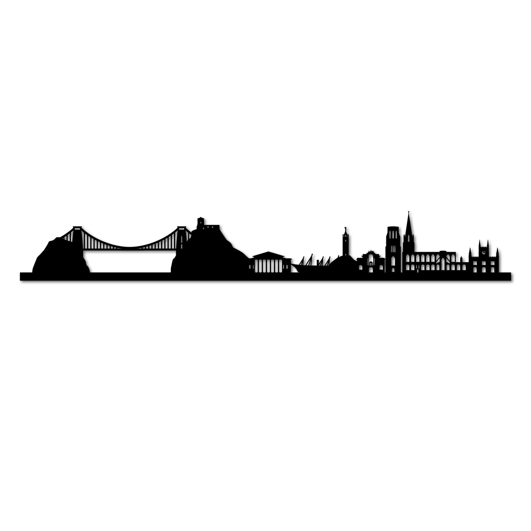 Bristol - Siluet City Silhouettes SkylineSMBBRISMBBRISmall - 23.6 in - 60 cmBlackNo, thank you