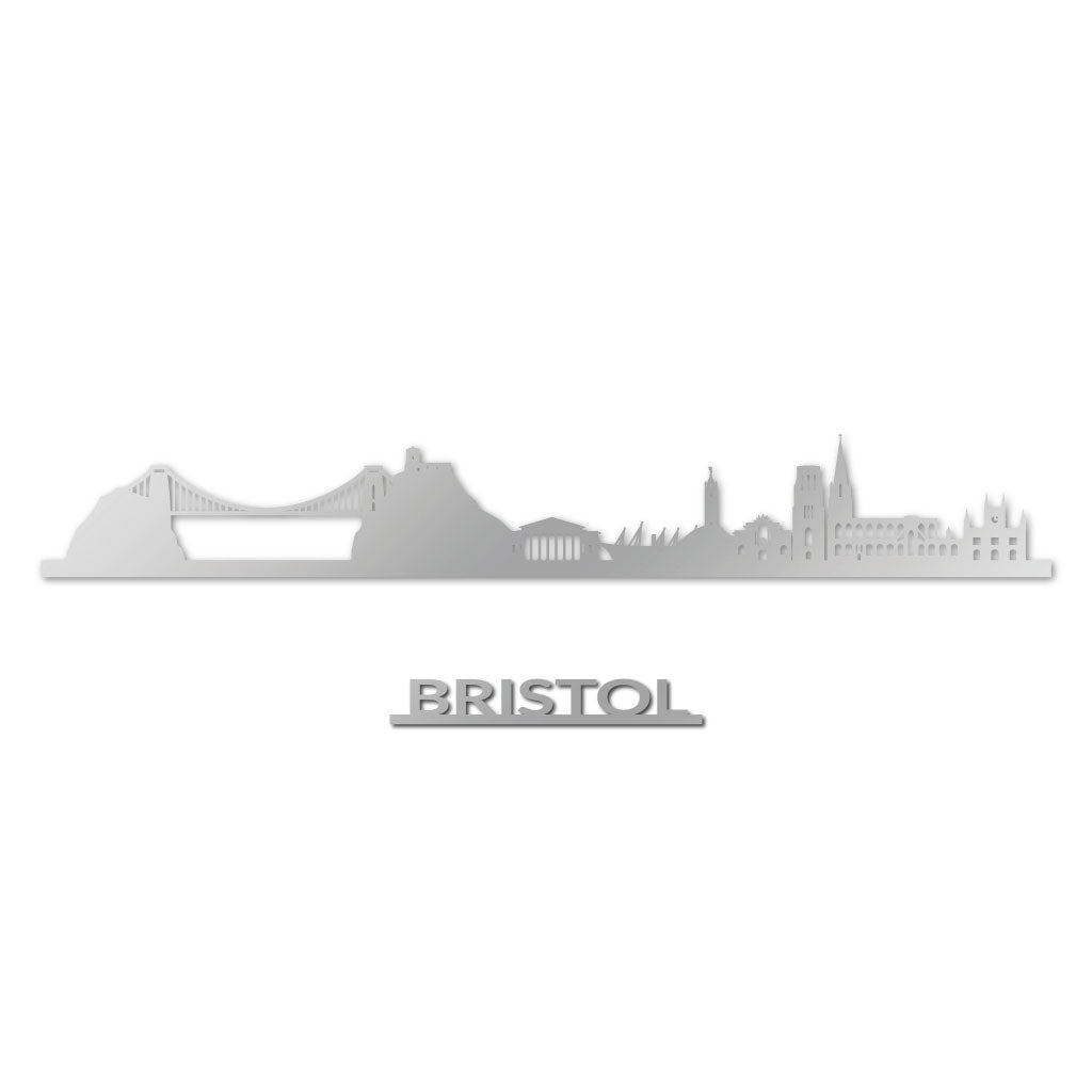 Bristol - Siluet City Silhouettes SkylineSSLBRI - YSSLBRI - YSmall - 23.6 in - 60 cmSilverYes, please