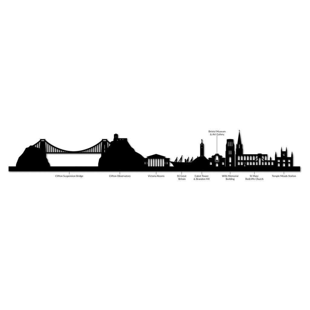 Bristol - Siluet City Silhouettes SkylineSSLBRI - YSSLBRI - YSmall - 23.6 in - 60 cmSilverYes, please