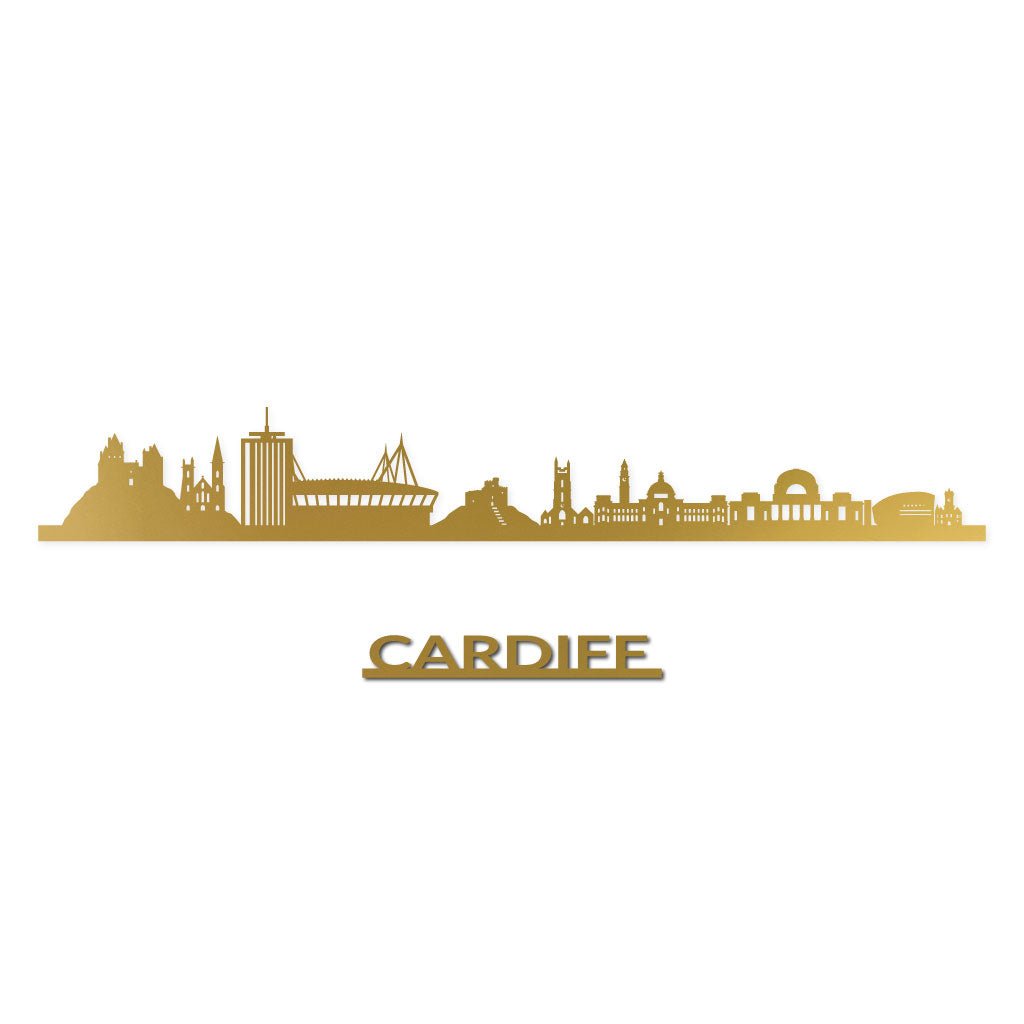 Cardiff - Siluet City Silhouettes SkylineSGDCAR - YSGDCAR - YSmall - 23.6 in - 60 cmGoldYes, please