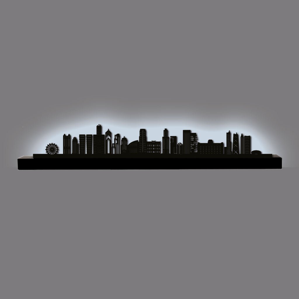 Chicago - City Lights - Siluet City Silhouettes LED Wall - artLBXCHILBXCHI
