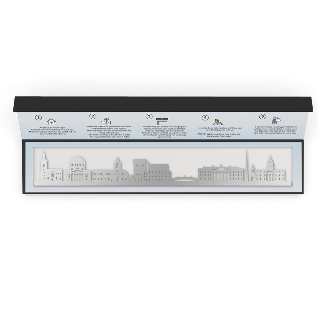 Dublin - Siluet City Silhouettes SkylineSSLDBN - YSSLDBN - YSmall - 23.6 in - 60 cmSilverYes, please