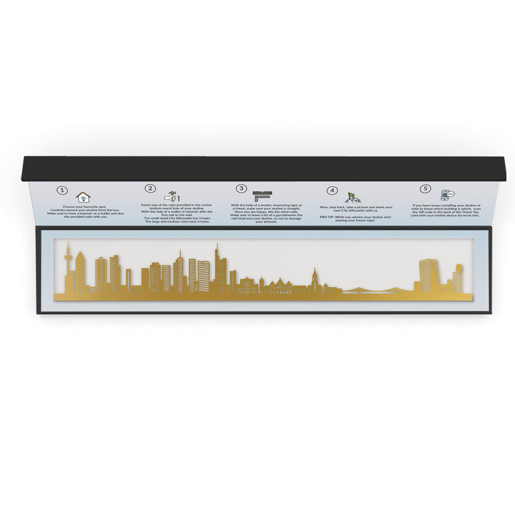 Frankfurt - Siluet City Silhouettes SkylineSGDFRA - YSGDFRA - YSmall - 23.6 in - 60 cmGoldYes, please
