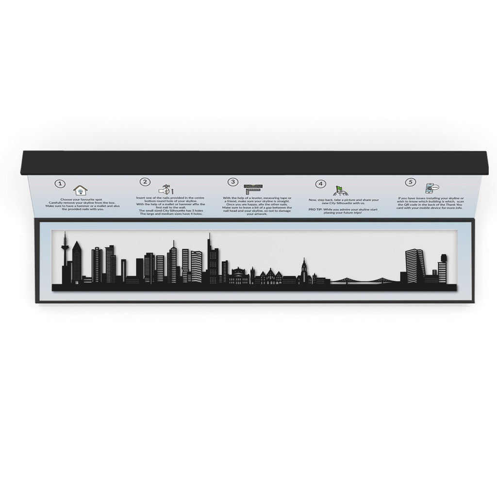 Frankfurt - Siluet City Silhouettes SkylineSMBFRA - YSMBFRA - YSmall - 23.6 in - 60 cmBlackYes, please
