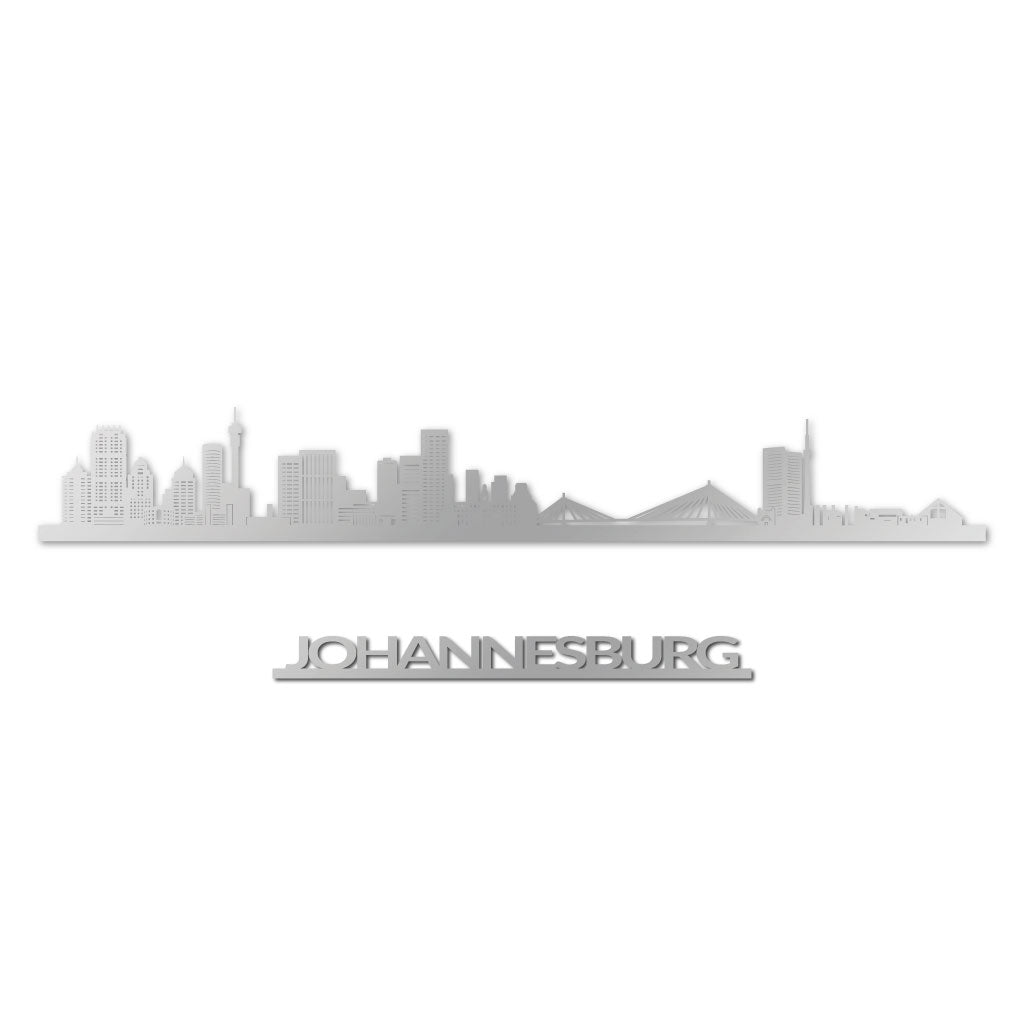 Johannesburg - Siluet City Silhouettes SkylineSSLJOH - YSSLJOH - YSmall - 23.6 in - 60 cmSilverYes, please