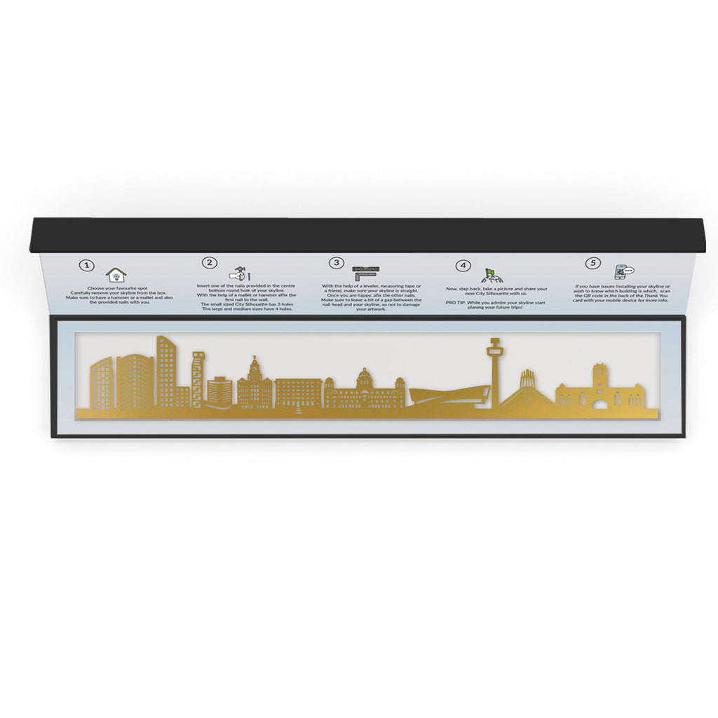 Liverpool - Siluet City Silhouettes SkylineSGDLIV - YSGDLIV - YSmall - 23.6 in - 60 cmGoldYes, please