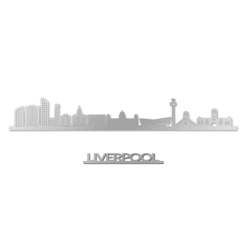 Liverpool - Siluet City Silhouettes SkylineSSLLIV - YSSLLIV - YSmall - 23.6 in - 60 cmSilverYes, please