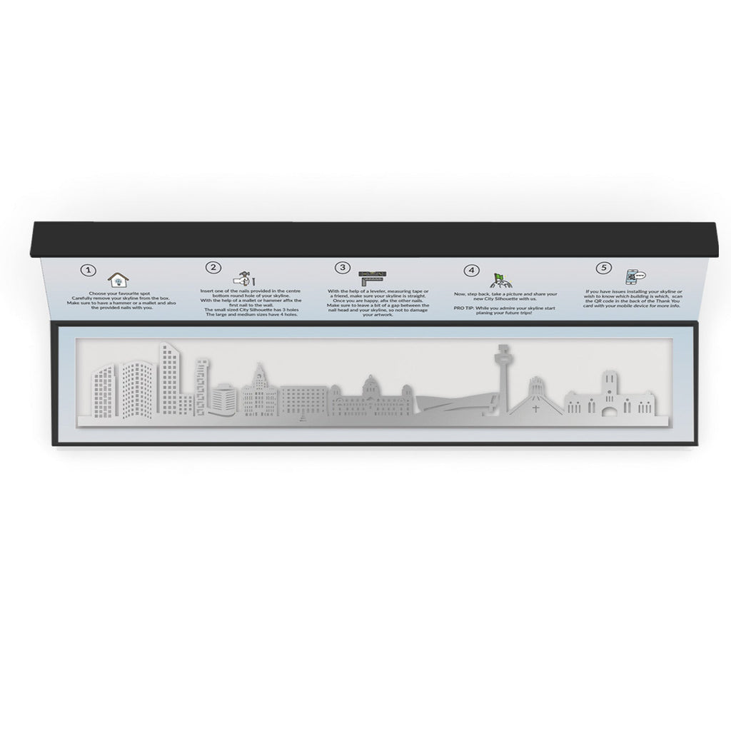 Liverpool - Siluet City Silhouettes SkylineSSLLIV - YSSLLIV - YSmall - 23.6 in - 60 cmSilverYes, please