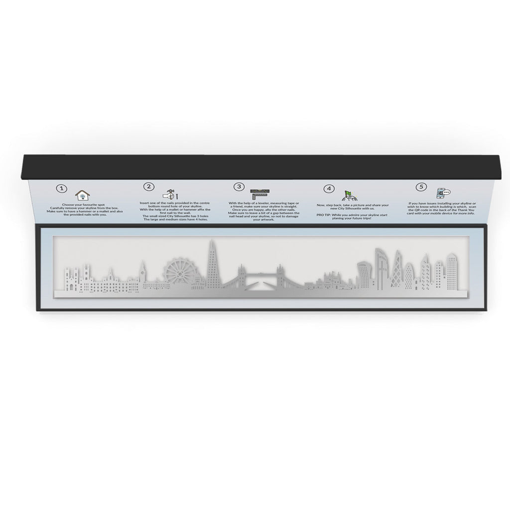 London - Siluet City Silhouettes SkylineSSLLON - YSSLLON - YSmall - 23.6 in - 60 cmSilverYes, please