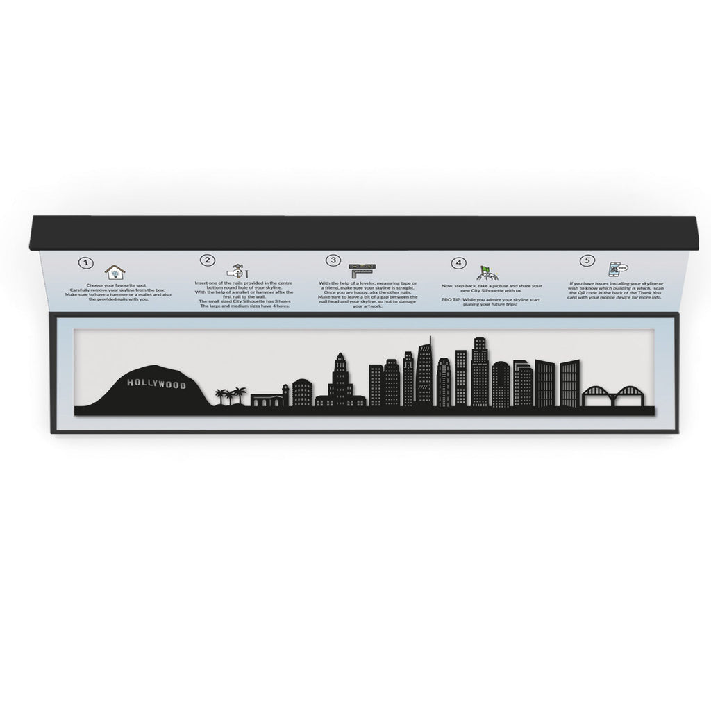 Los Angeles - Siluet City Silhouettes SkylineSMBLOS - YSMBLOS - YSmall - 23.6 in - 60 cmBlackYes, please