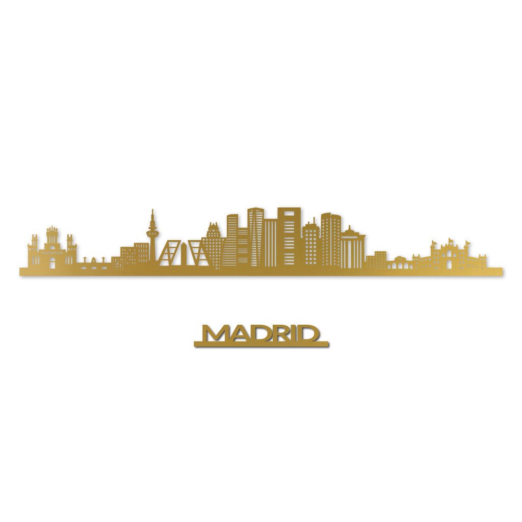Madrid - Siluet City Silhouettes SkylineSGDMAD - YSGDMAD - YSmall - 23.6 in - 60 cmGoldYes, please