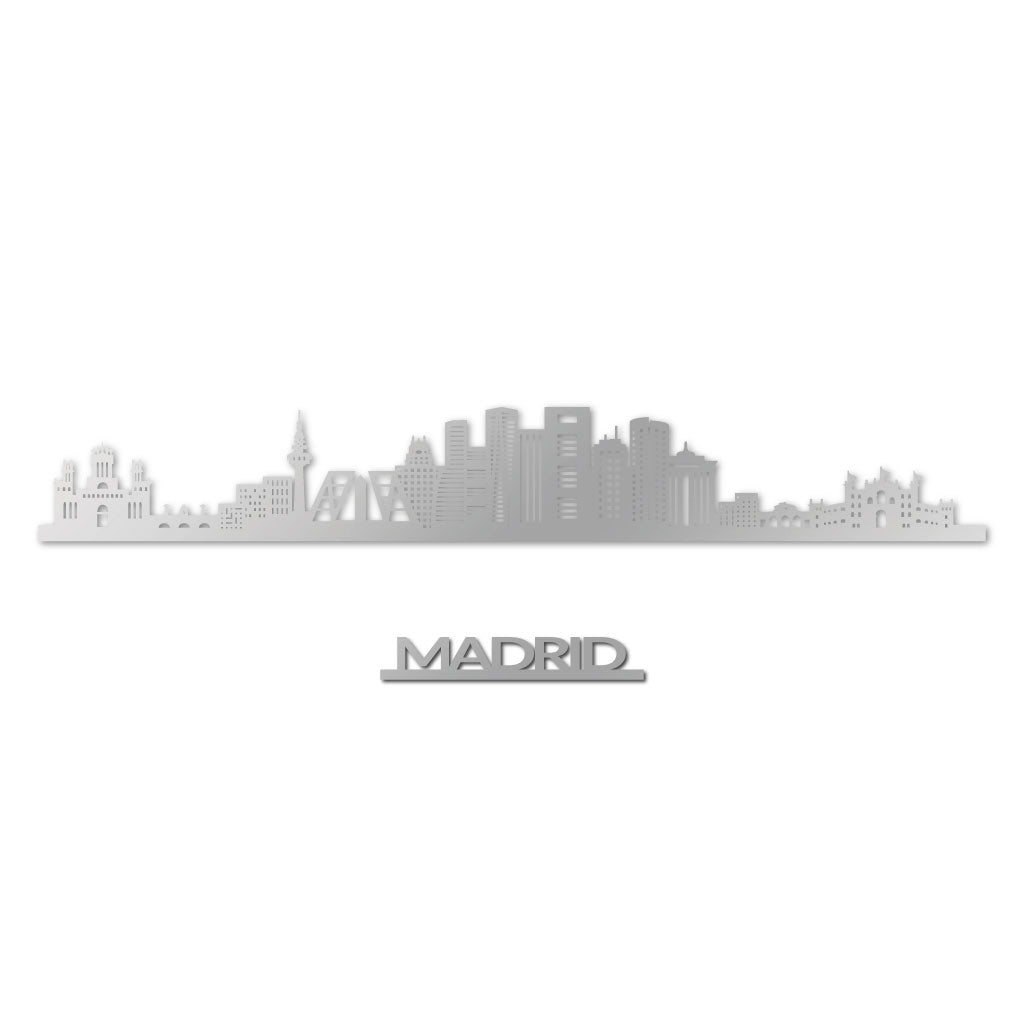 Madrid - Siluet City Silhouettes SkylineSSLMAD - YSSLMAD - YSmall - 23.6 in - 60 cmSilverYes, please