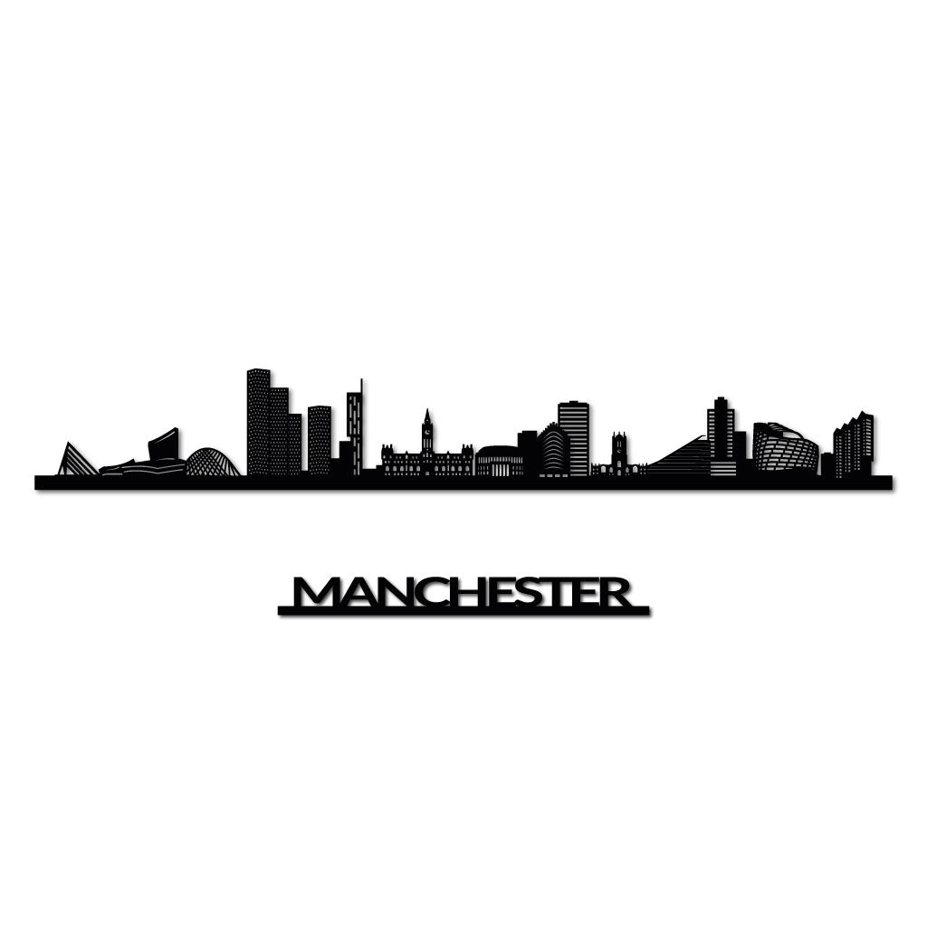Manchester - Siluet City Silhouettes SkylineSMBMAN - YSMBMAN - YSmall - 23.6 in - 60 cmBlackYes, please