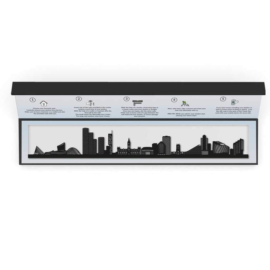 Manchester - Siluet City Silhouettes SkylineSMBMAN - YSMBMAN - YSmall - 23.6 in - 60 cmBlackYes, please