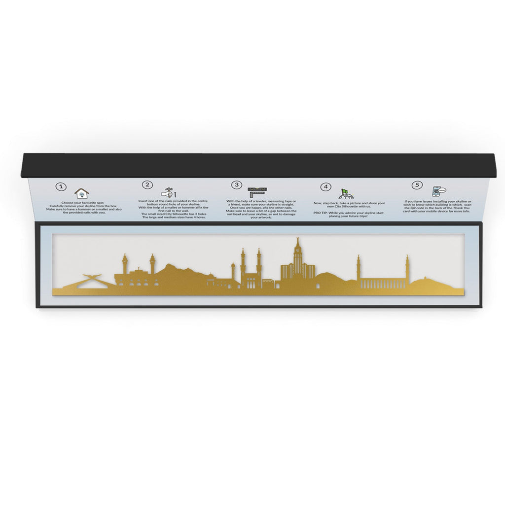 Mecca - Siluet City Silhouettes SkylineSGDMEC - YSGDMEC - YSmall - 23.6 in - 60 cmGoldYes, please