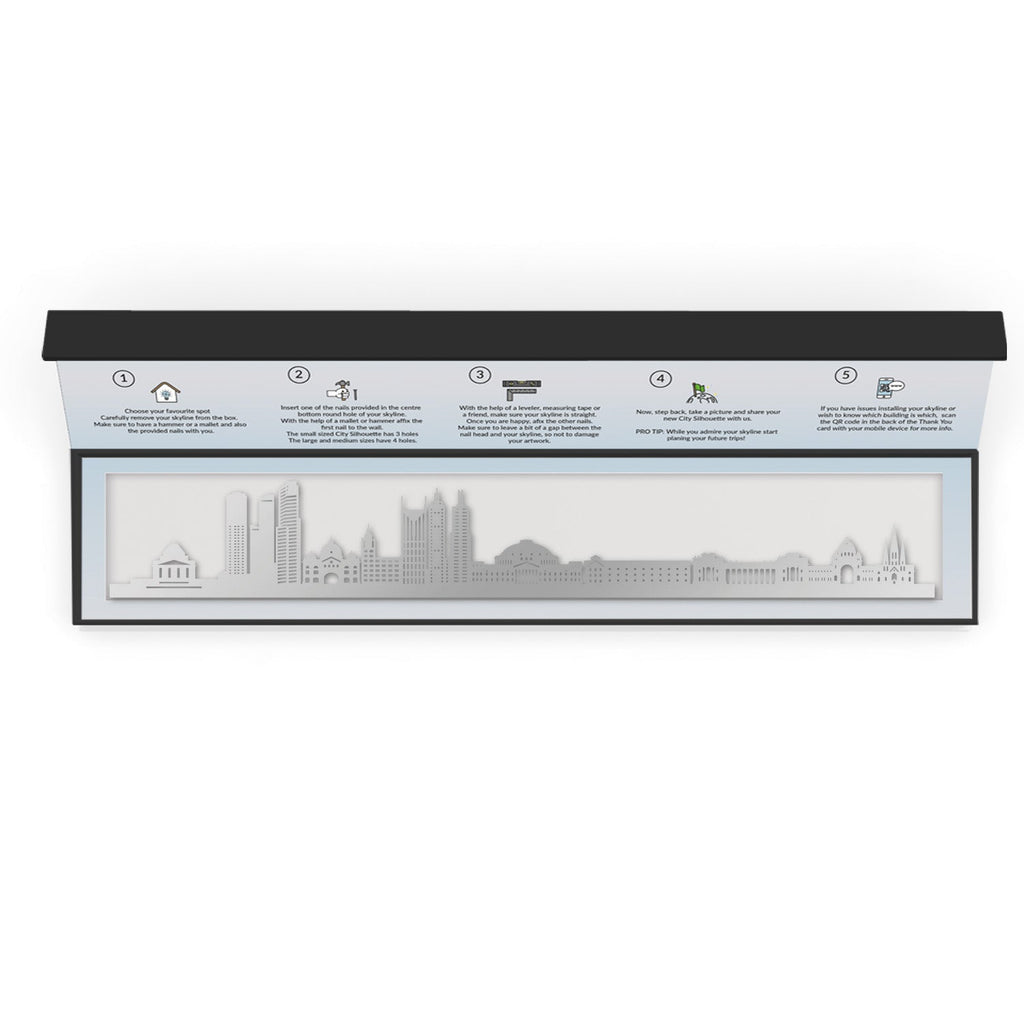 Melbourne - Siluet City Silhouettes SkylineSSLMEL - YSSLMEL - YSmall - 23.6 in - 60 cmSilverYes, please