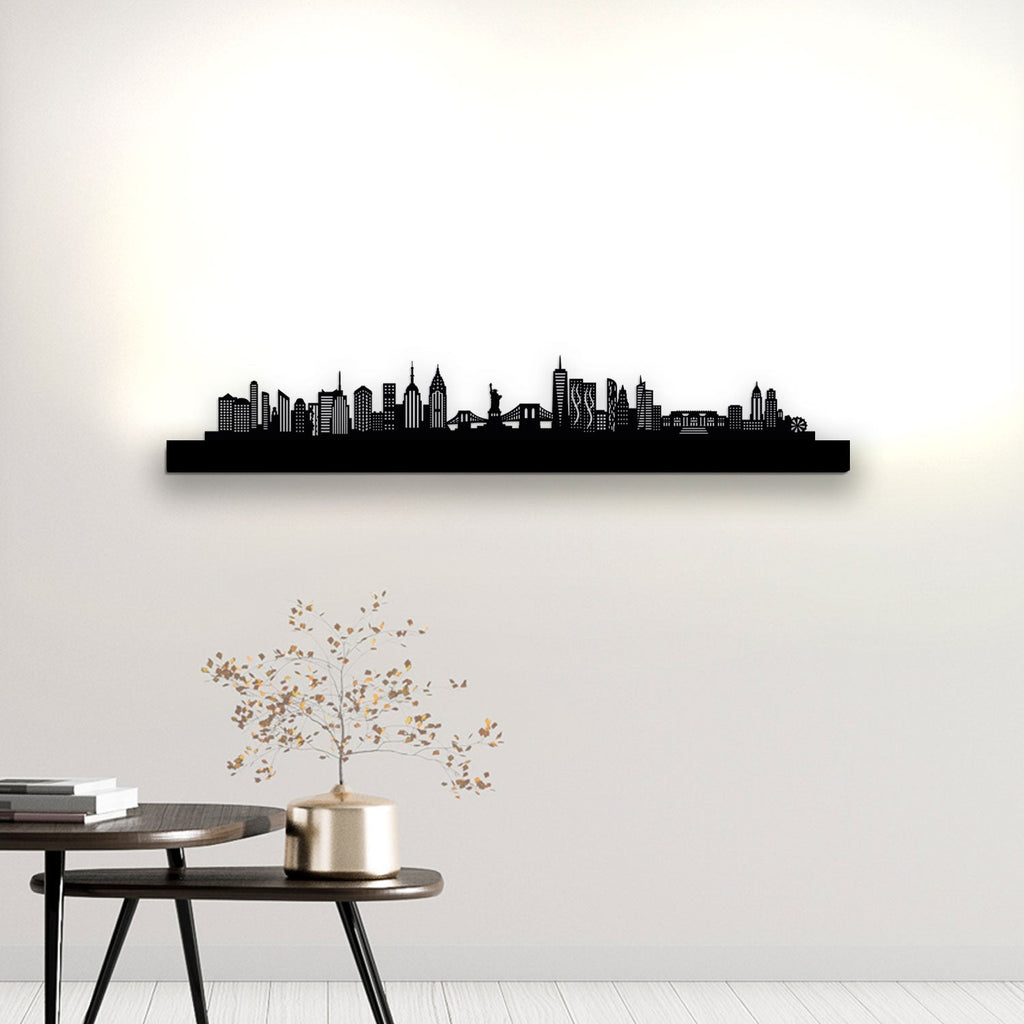 New York - City Lights - Siluet City Silhouettes LED Wall - artLBXNYCLBXNYC