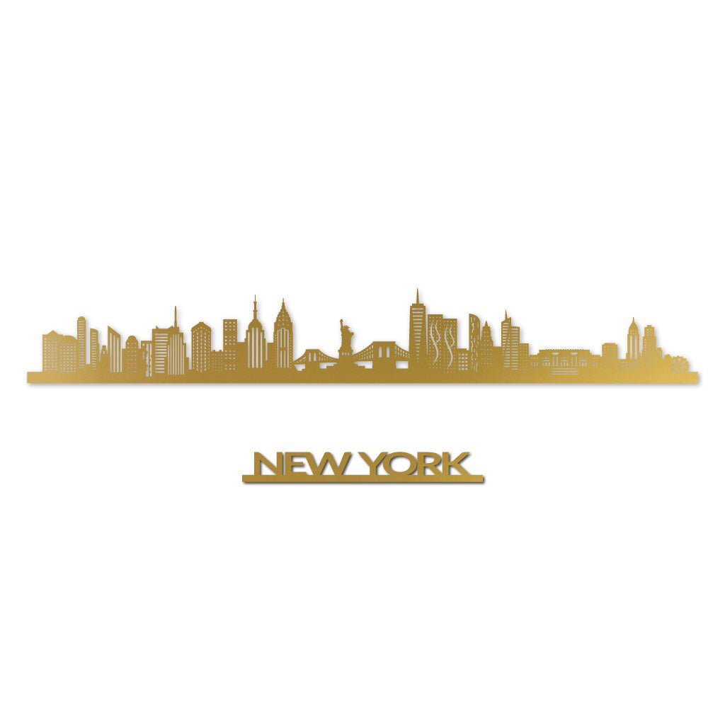 New York - Siluet City Silhouettes SkylineSGDNEW - YSGDNEW - YSmall - 23.6 in - 60 cmGoldYes, please
