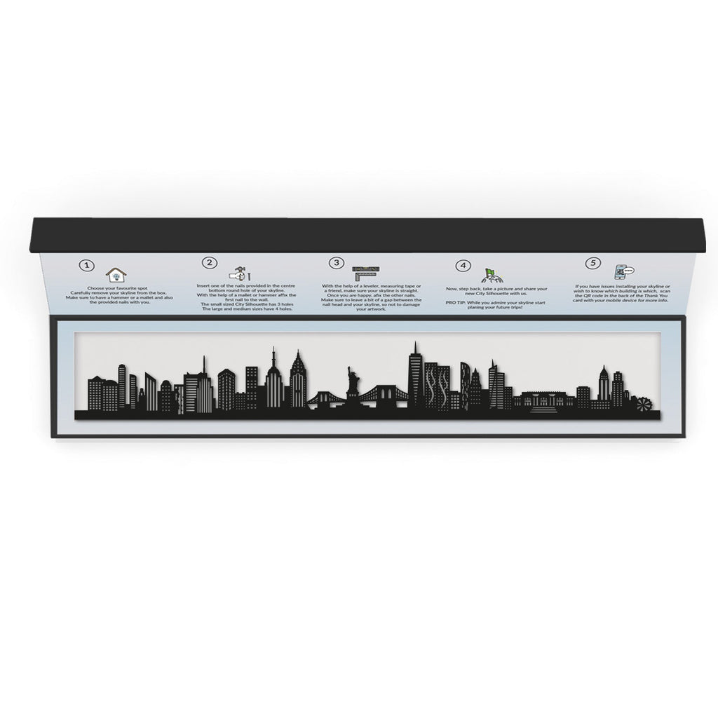 New York - Siluet City Silhouettes SkylineSMBNEW - YSMBNEW - YSmall - 23.6 in - 60 cmBlackYes, please