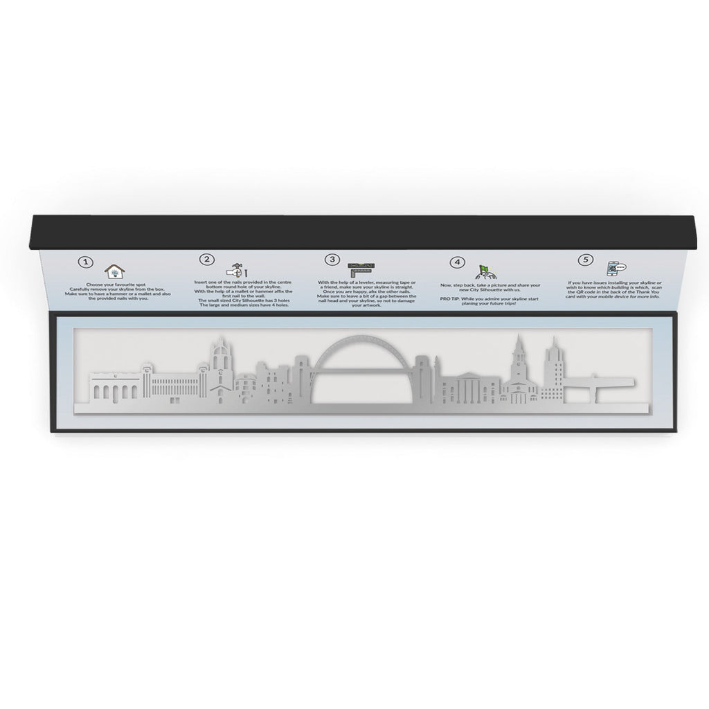 Newcastle - Siluet City Silhouettes SkylineSSLNCE - YSSLNCE - YSmall - 23.6 in - 60 cmSilverYes, please