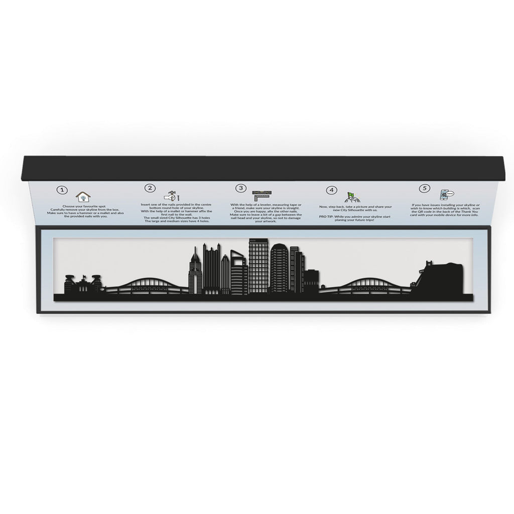 Pittsburgh - Siluet City Silhouettes SkylineSMBPIT - YSMBPIT - YSmall - 23.6 in - 60 cmBlackYes, please