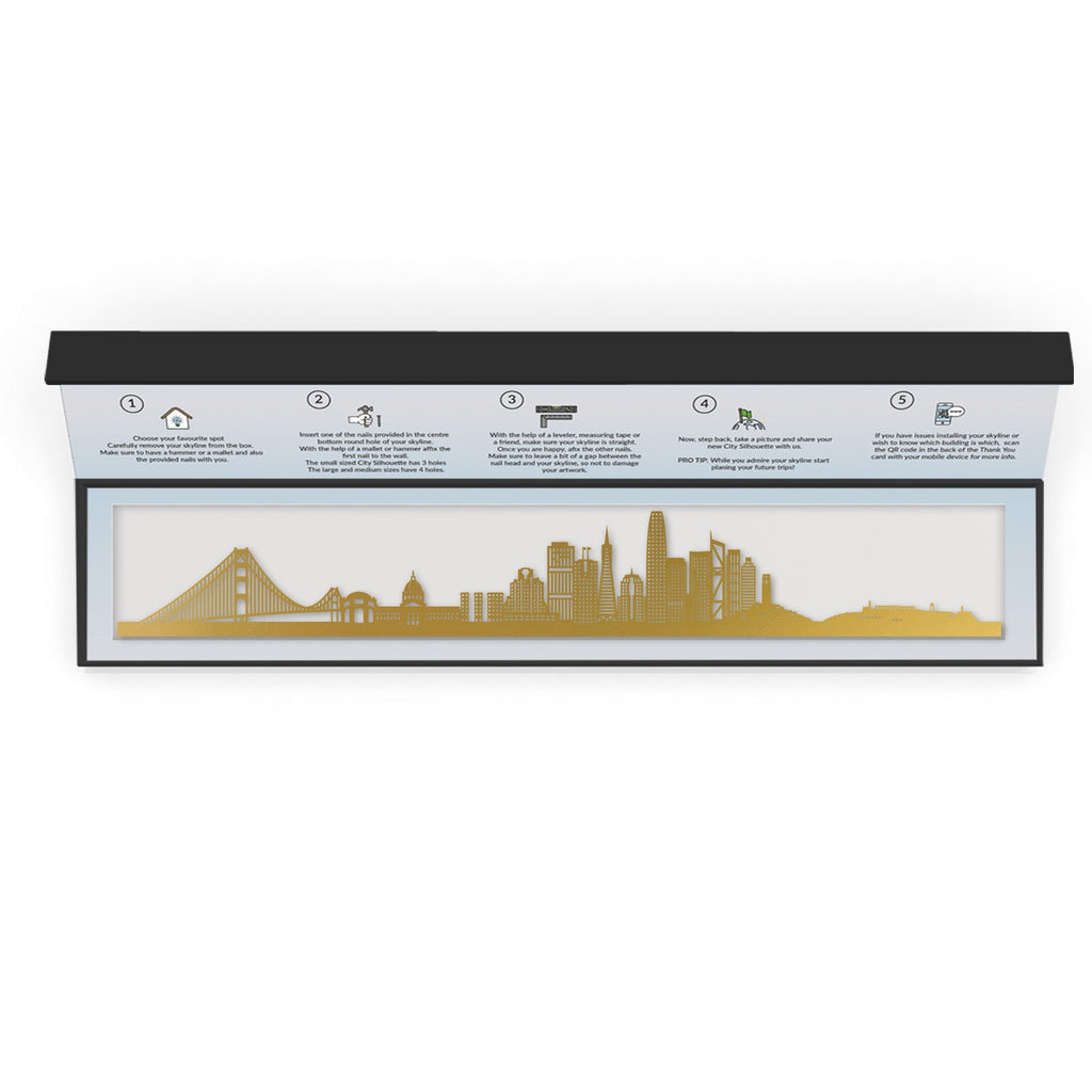 San Francisco - Siluet City Silhouettes SkylineSGDSAN - YSGDSAN - YSmall - 23.6 in - 60 cmGoldYes, please